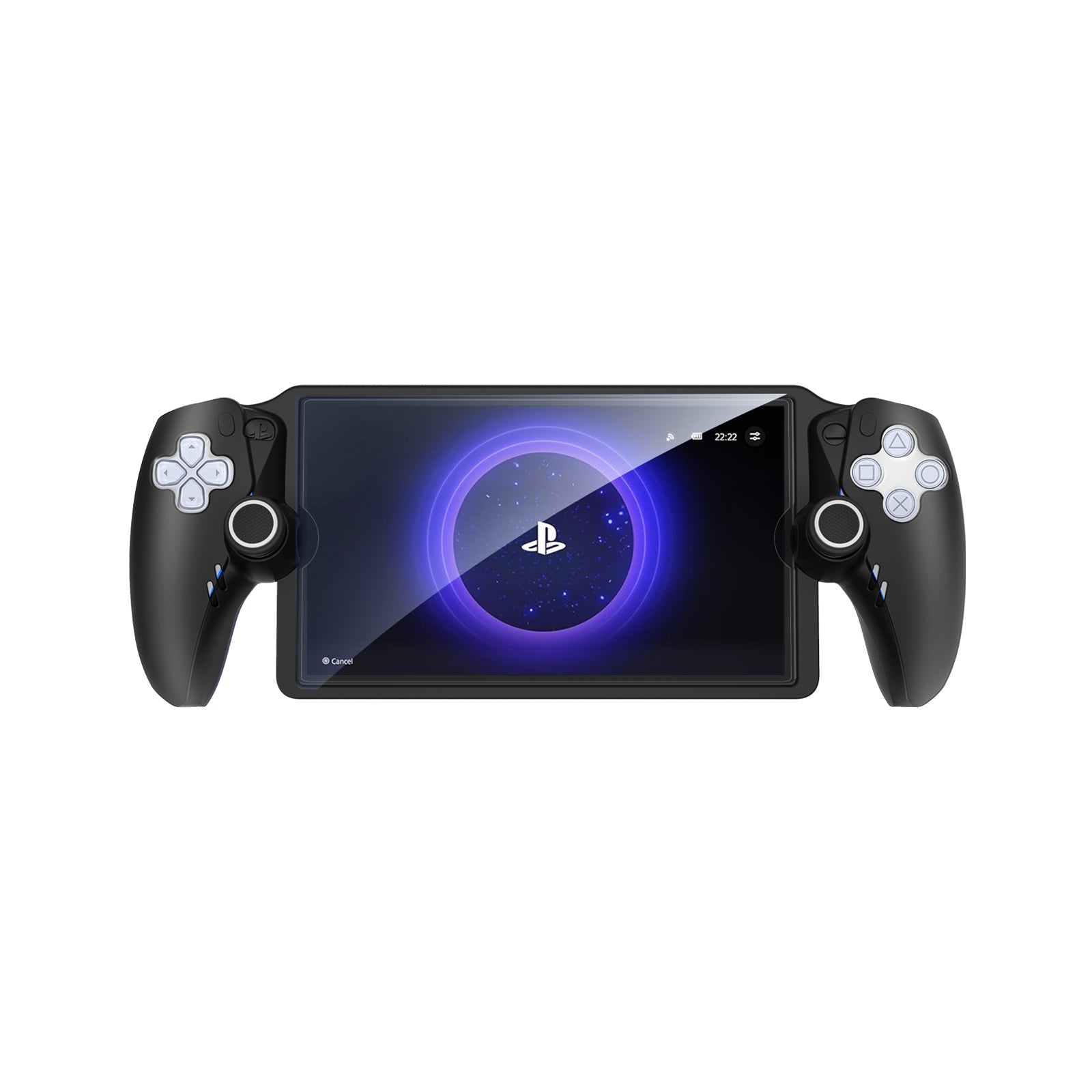 IINE Silicone Protective Case For Playstation Portal (Black, White)