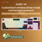 Ajazz AK35I V4 RGB Tri-Mode 100% 104-Keys Gasket-mounted Hot-Swappable Mechanical Keyboard (Black/Cream/Red) (Avocado Switch)