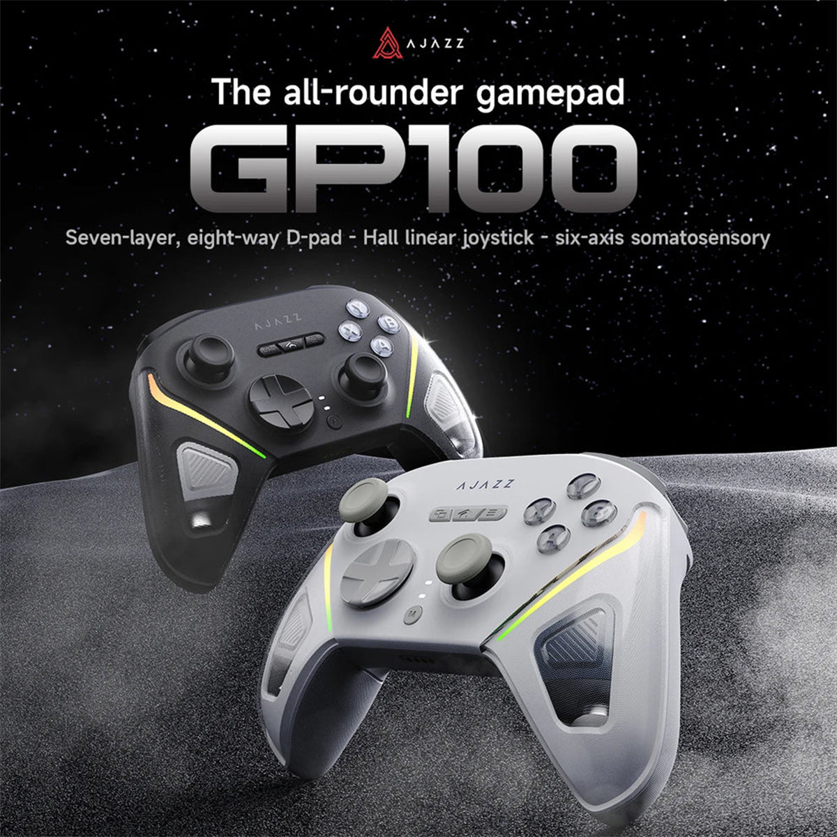 Ajazz GP100 Tri-Mode Gamepad Galaxy with Hall Effect 