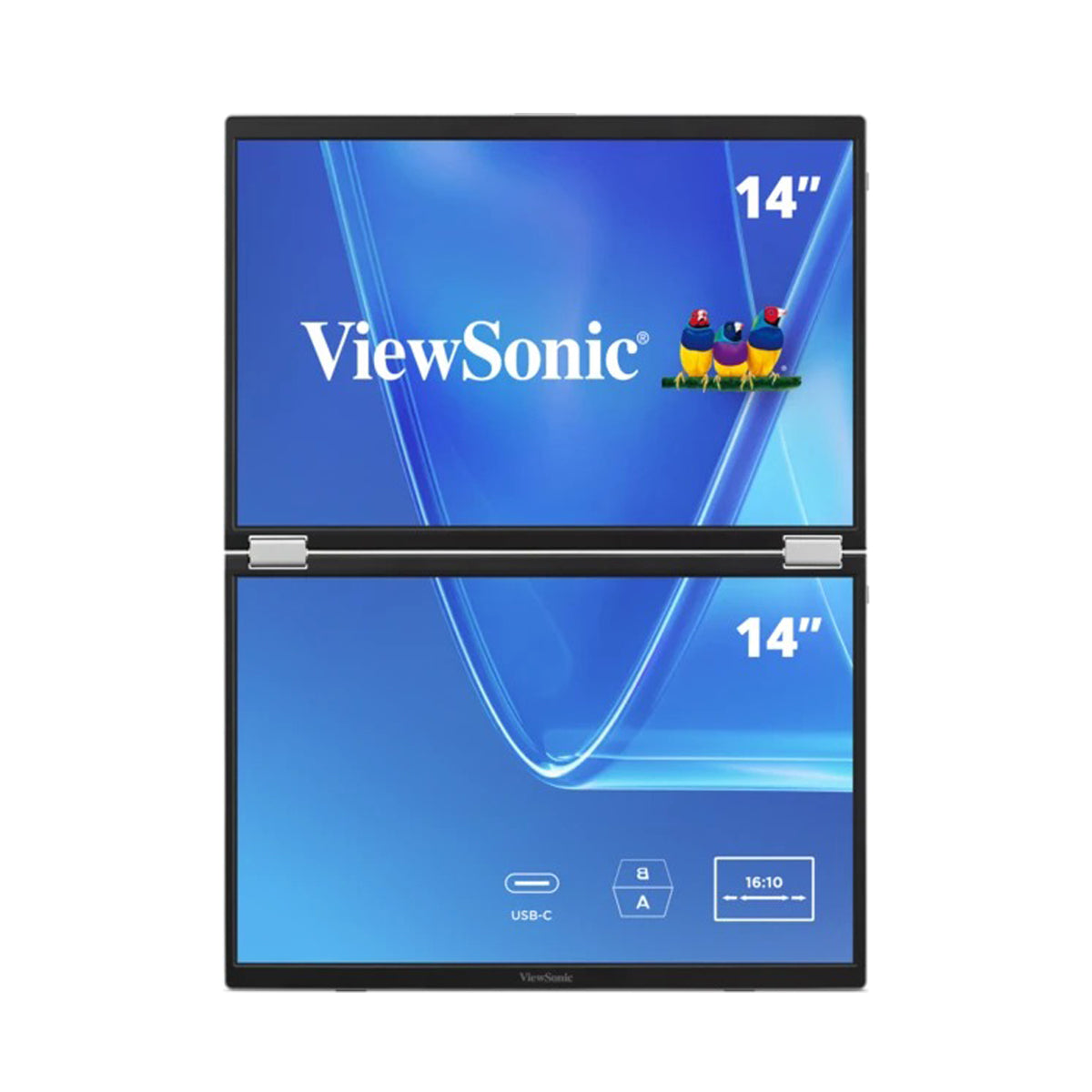 ViewSonic VG1457 14" WUXGA (1920x1200) 60Hz 16ms IPS Dual Screen Portable Monitor