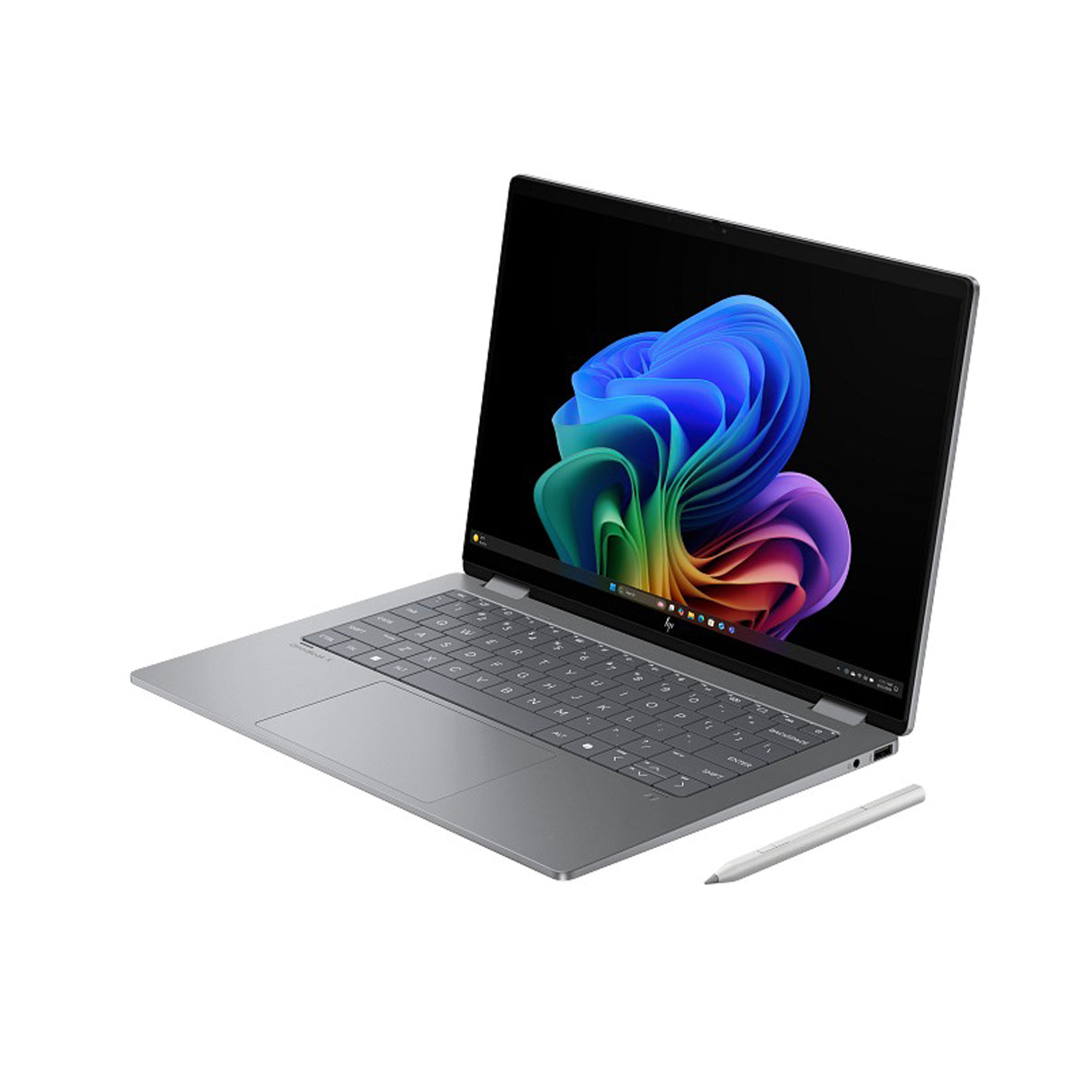 HP OmniBook X Flip 14-fk0111AU 2-in-1 Laptop Next Gen AI (Meteor Silver) | 14" 3K (2880x1800) OLED Touch 120Hz | Ryzen AI 7 350 | 32GB RAM | 1TB SSD | AMD Radeon 860M | Windows 11 Home | MS Office Home 2024 + Stylus Pen + HP Everyday 16" Laptop Briefcase