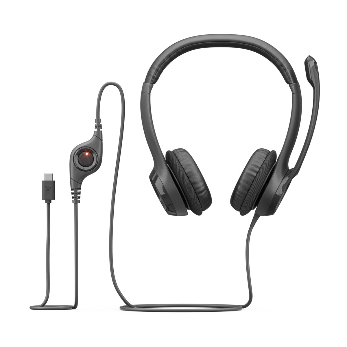 Logitech H390 USB-C Computer Headset (Midnight Black) (981-001577)