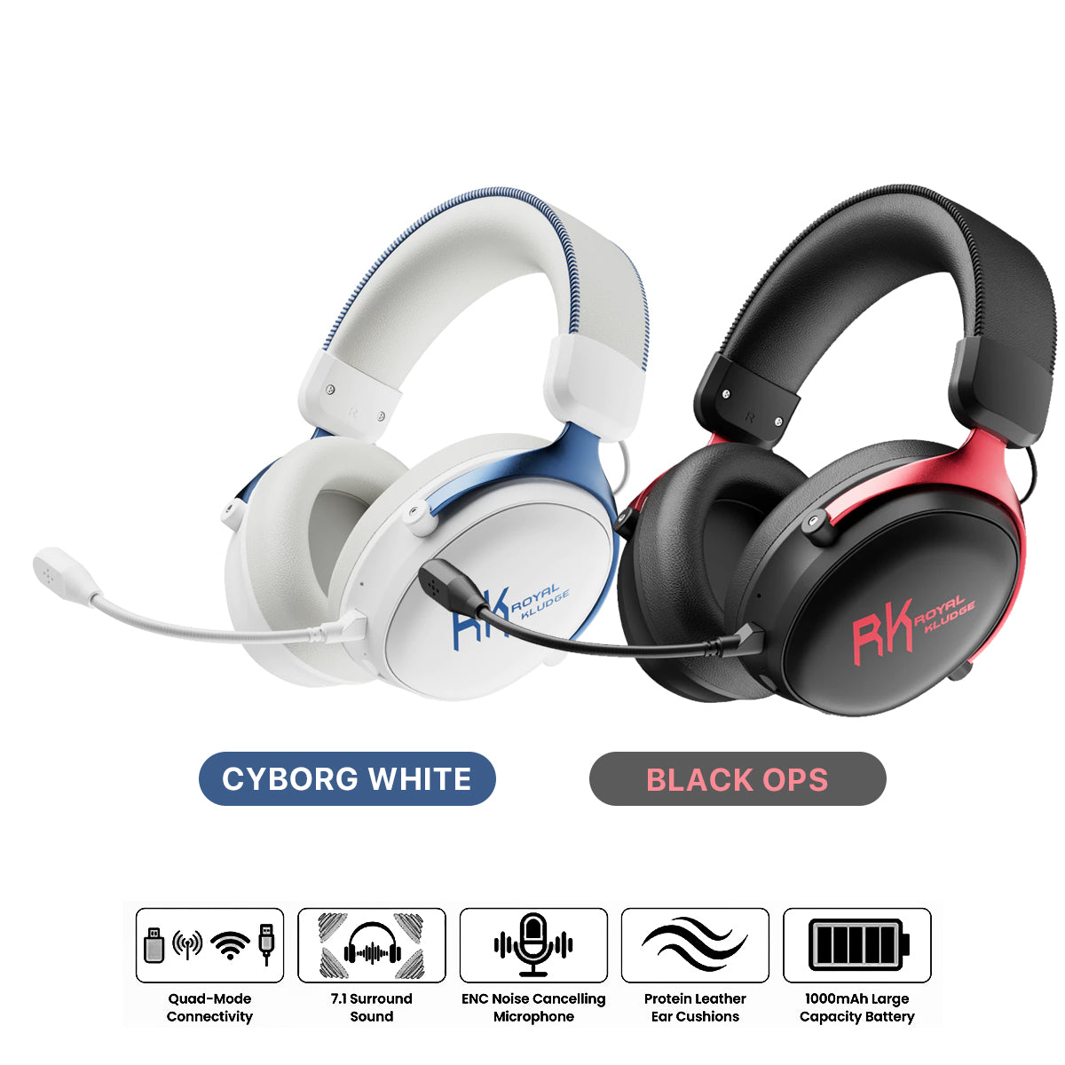 Royal Kludge RK HG105 Quad-Mode Gaming Headphone | Datablitz