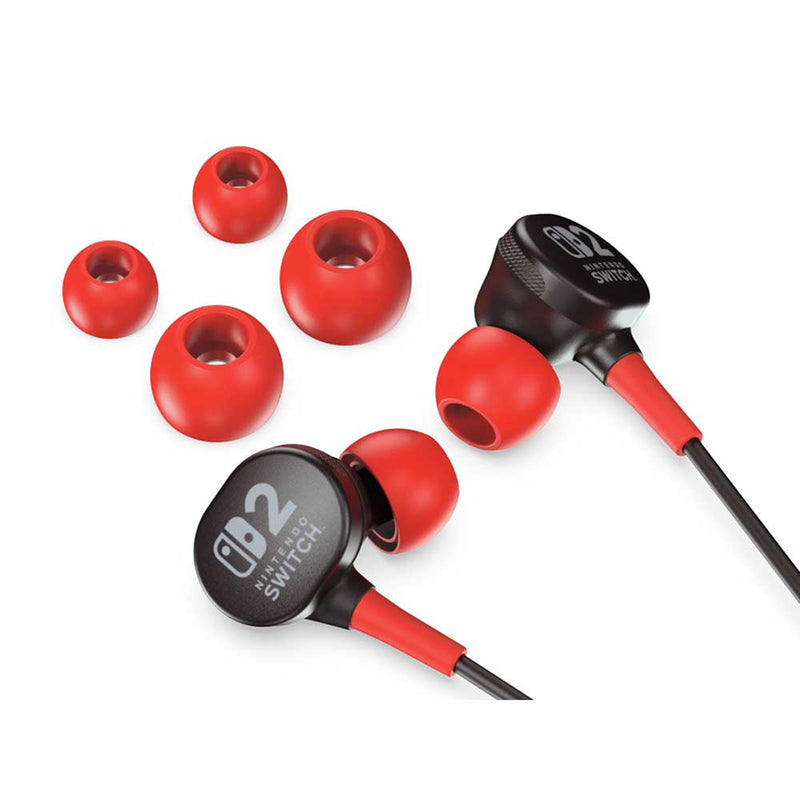 PowerA Wired Earbuds for Nintendo Switch 2 (Black)