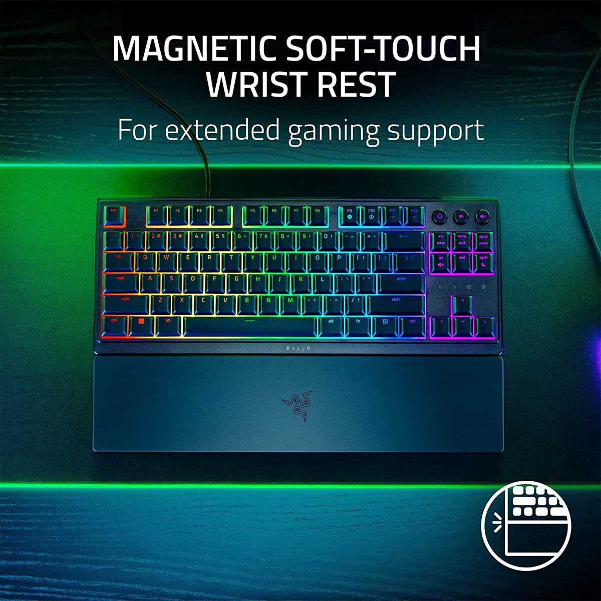 Razer Ornata V3 Tenkeyless Compact Low Profile Gaming Keyboard