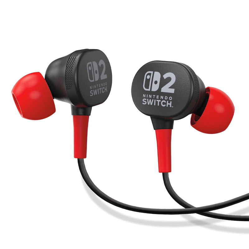 PowerA Wired Earbuds for Nintendo Switch 2 (Black)