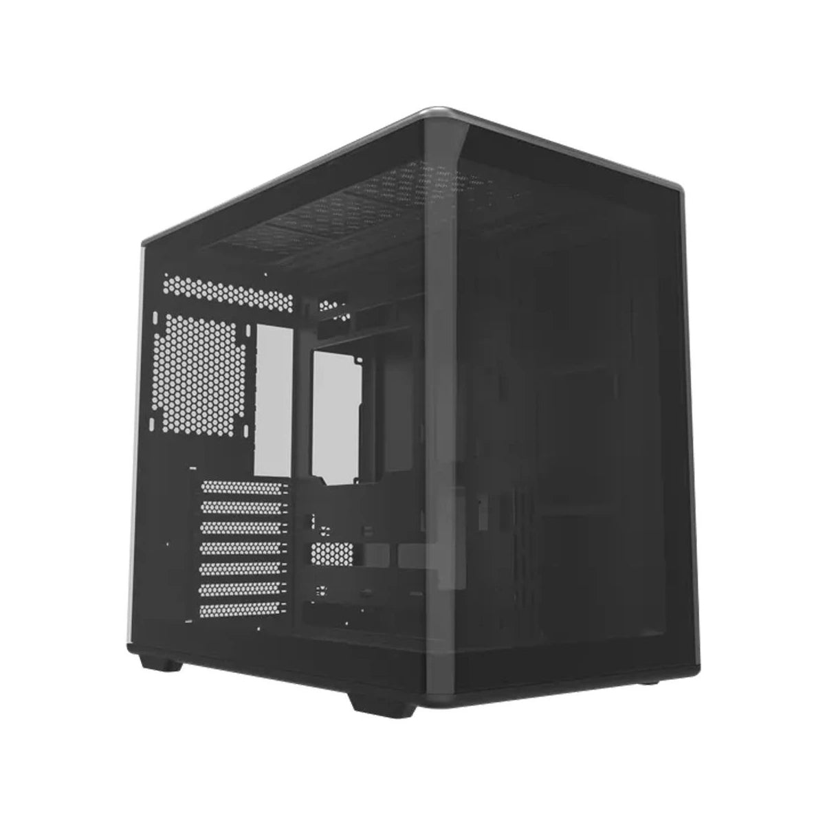 Cooler Master Elite 600 TG ATX Mid-Tower PC Case with USB-C Port (Black) 