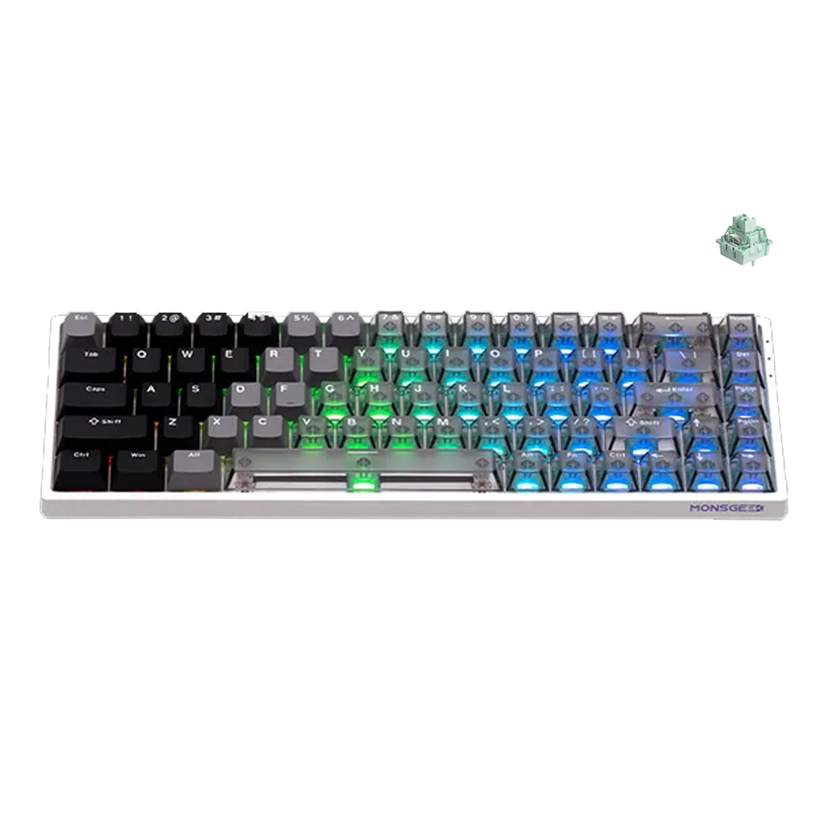 MonsGeek FUN68 HE Wired RGB Magnetic Keyboard (White)