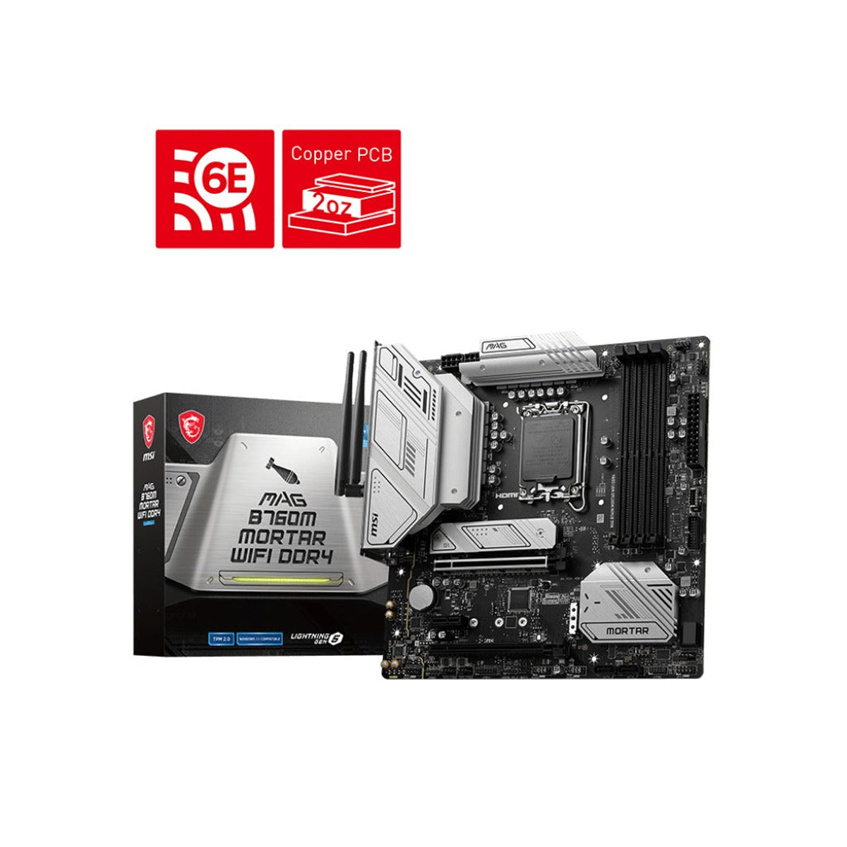 MSI MAG B760M Mortar WiFi DDR4 Intel Motherboard