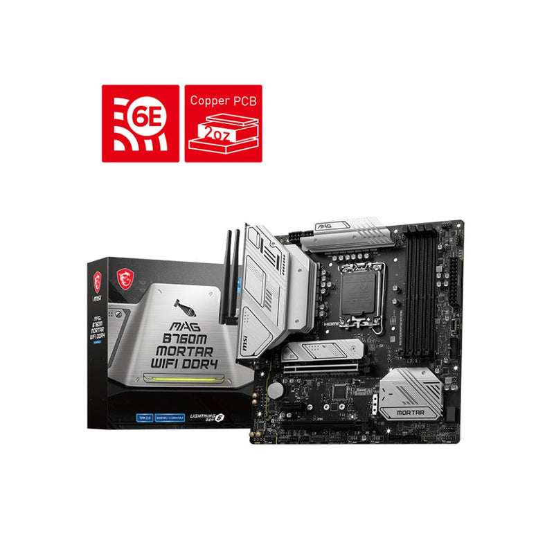 MSI MAG B760M Mortar WiFi DDR4 Intel Motherboard