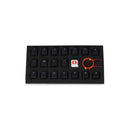 TAIHAO RUBBER DOUBLE SHOT BACKLIT GAMING KEYCAPS SET FOR CHERRY MX SWITCH TYPE (18-KEYS) (BLACK)