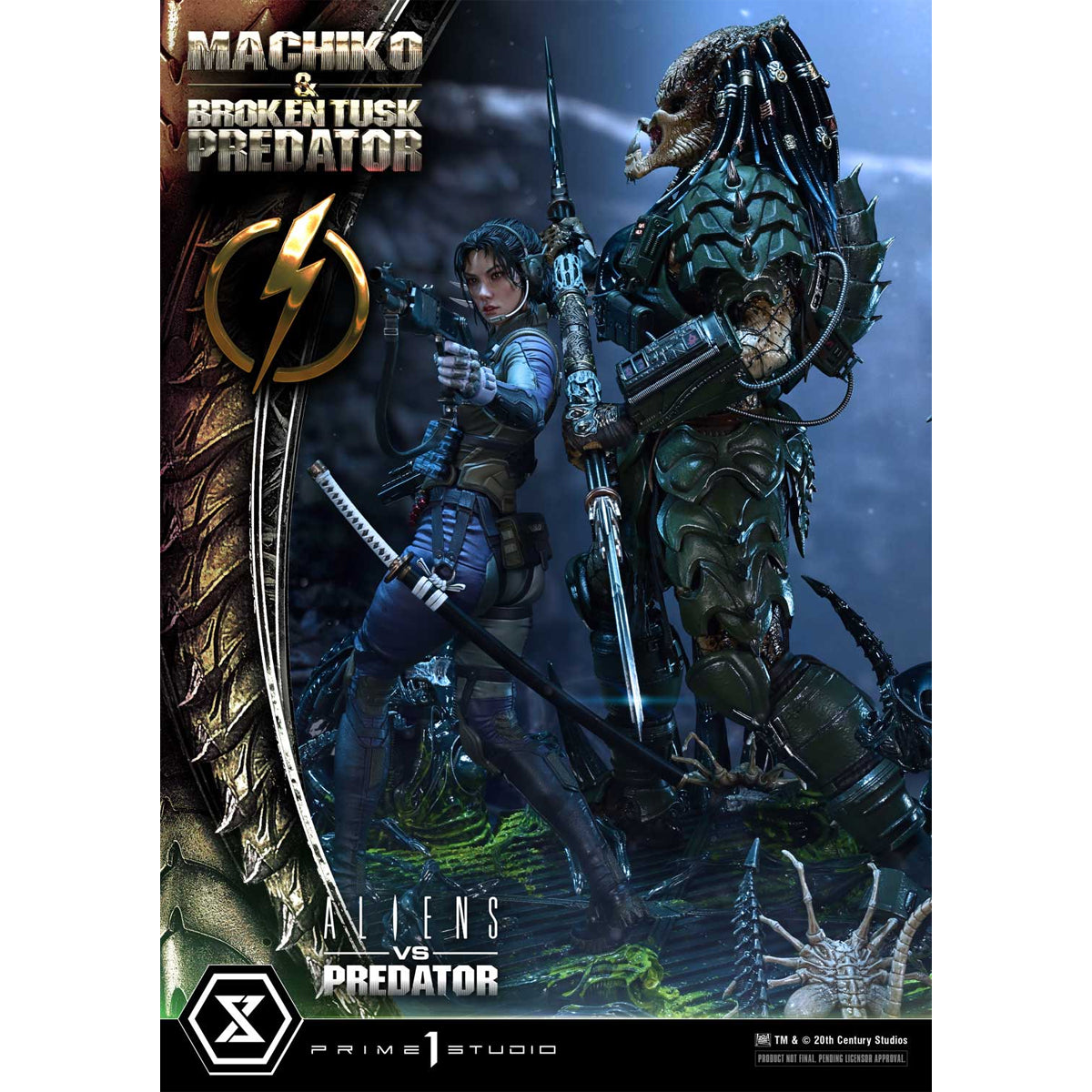 Ultimate Premium Masterline Aliens vs. Predator Machiko & Broken Tusk