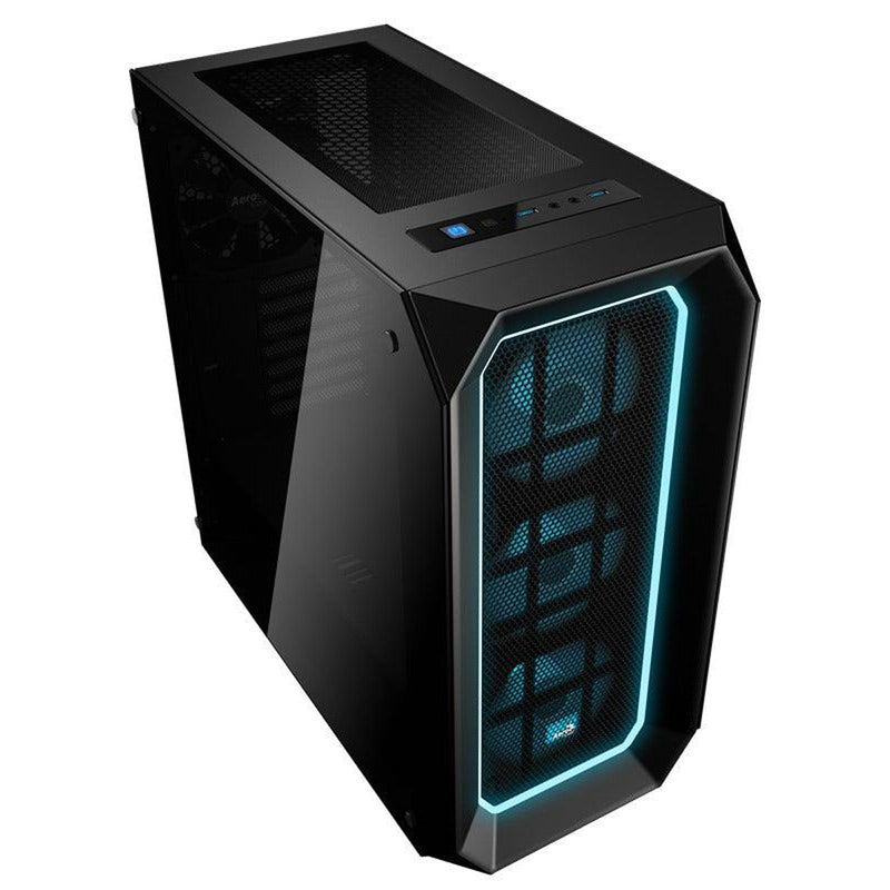 Aerocool P7-C0 Pro Dual Tempered Glass RGB Mid-Tower Case (Black)