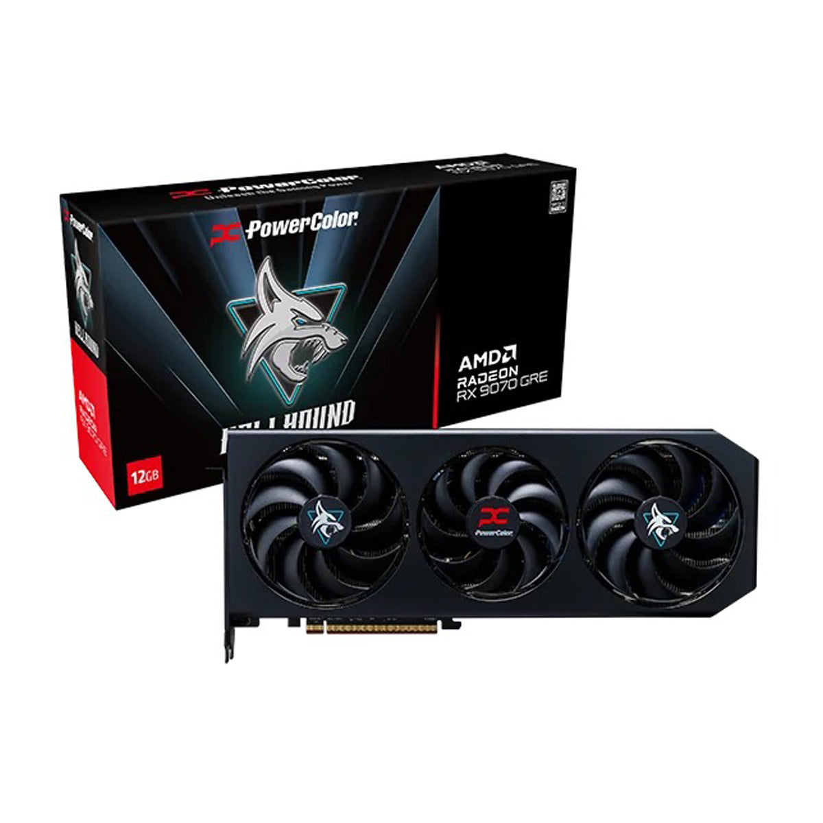 PowerColor Hellhound AMD Radeon RX 9070 GRE 12GB GDDR6 Graphics Card