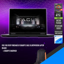 Gigabyte Eagle 9LJR2PHF83SH Laptop (Black) | 16" (1920x1200) 165Hz WUXGA | Ryzen 5 7533HS | 8GB RAM | 512GB SSD | RTX 3050 | Windows 11 | Gigabyte Backpack