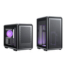 Cooler Master MasterFrame 400 Mesh Mid-Tower Premium Open-Frame Micro-ATX Case (Black, Silver)