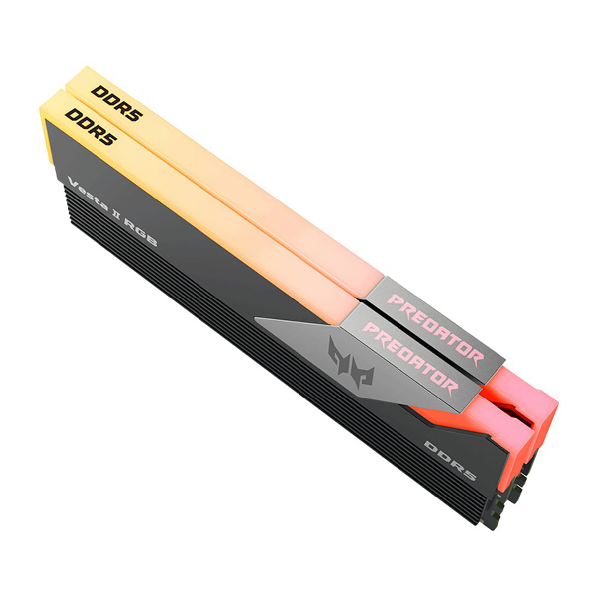 Acer Vesta II 32GB (2x16GB) 6000MHz CL36-45-45-96 AMD EXPO Ready DDR5 UDIMM (Black, Silver) (BL.9BWWR.652, BL.9BWWR.653)