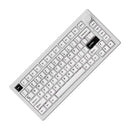 Akko 5075 V3 Multi-Mode RGB Hot-Swappable Mechanical Keyboard (Black on White) (Akko Frost Pink Switch)