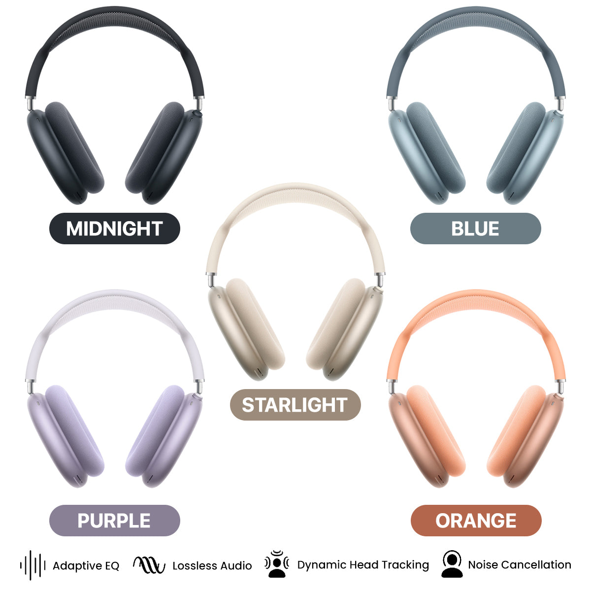 Apple AirPods Max 2 (Midnight, Starlight, Blue, Orange, Purple)