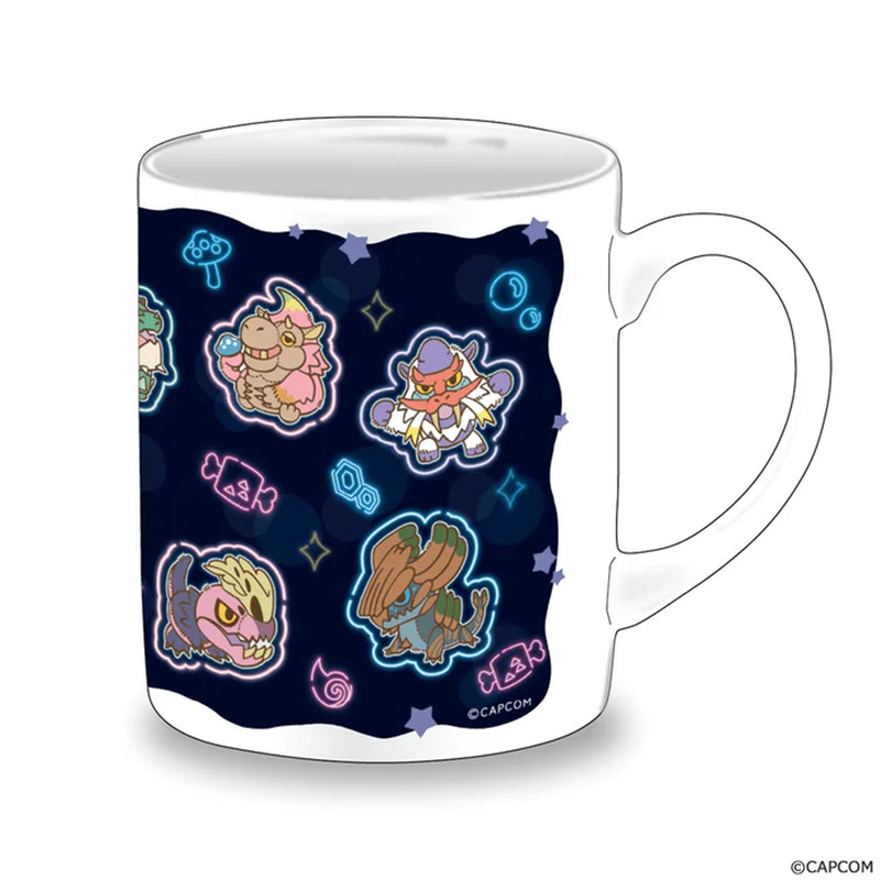Monster Hunter Chibi Style Heat-changing Mug: Neon-themed Pre-order ...