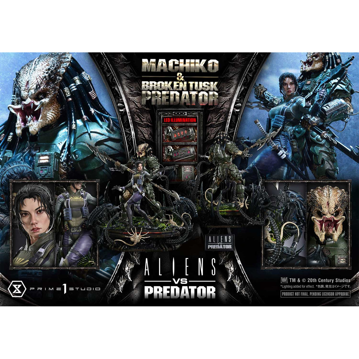 Ultimate Premium Masterline Aliens vs. Predator Machiko & Broken Tusk
