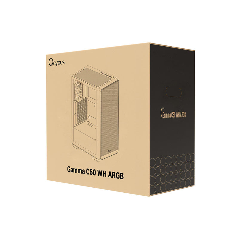 Ocypus Gamma C60 ARGB Mid-Tower Airflow Case with Grilles & ARGB Fans