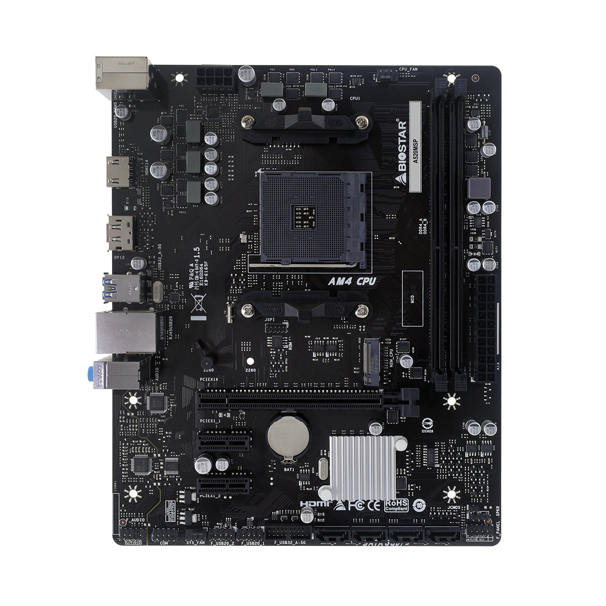 Biostar A520MSP AMD Dual DDR4 AM4 Motherboard