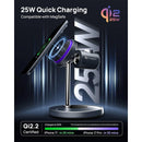 SODI T13W Qi2 25W 3-in-1 Wireless Charger with Silent Cooling Fan