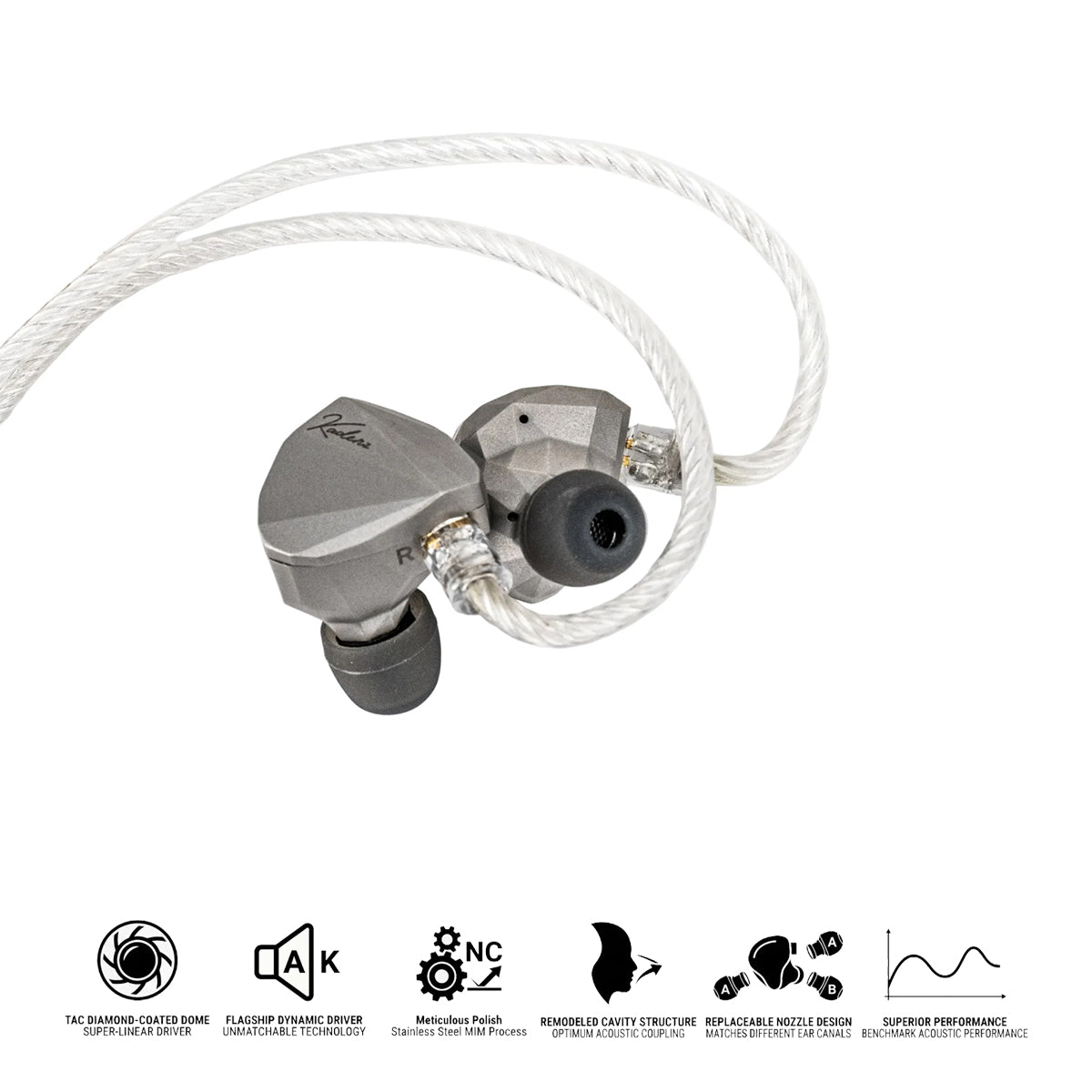 Moondrop Kadenz 10mm Dynamic Driver with 4.4 3.5mm USB-C Plug In-Ear Earphone