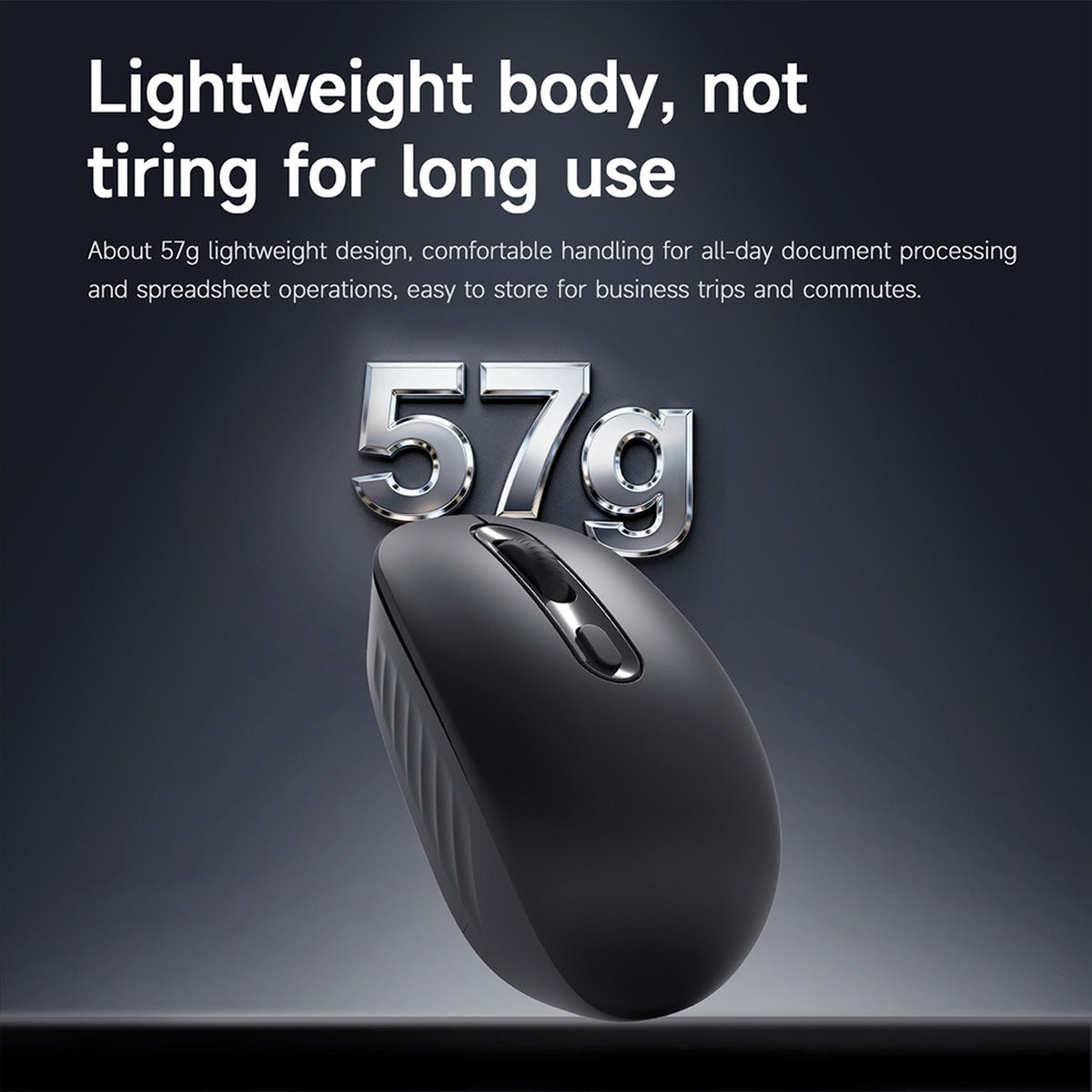 Ajazz NJ04 Wireless Gaming Mouse (Black)