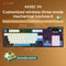 Ajazz AK35I V4 RGB Tri-Mode 100% 104-Keys Gasket-mounted Hot-Swappable Mechanical Keyboard