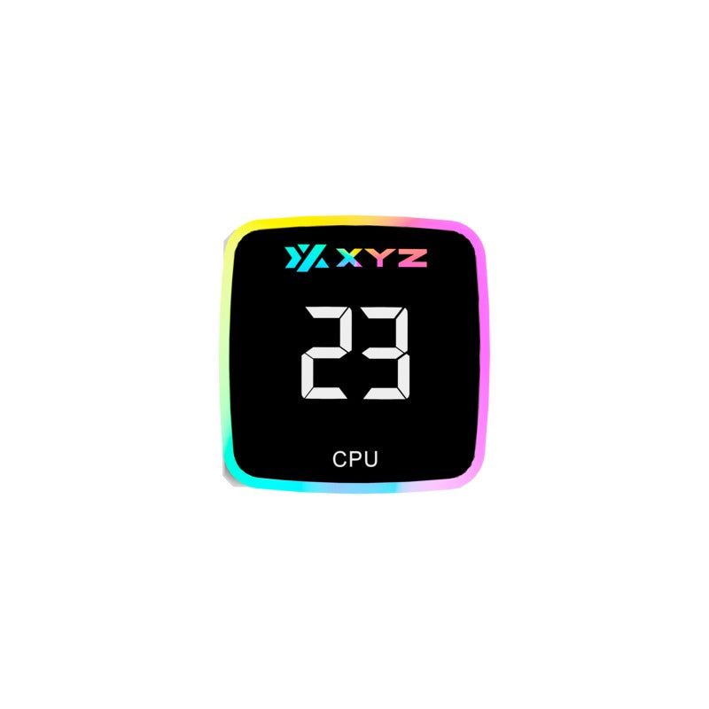 XYZ AquaPulse AIO 240 ARGB Liquid Cooler with Temperature Display