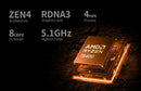 Onexplayer 2 Pro AMD Ryzen 7 7840U 8.4" IPS 2560x1600 32GB RAM LPDDR5X 7500MHz 2TB SSD Windows 11 Handheld PC Gaming Console + Onexplayer Protection Case
