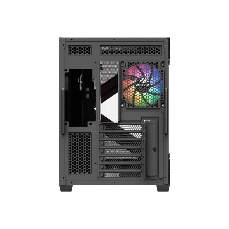 XYZ Qubex ATX PC Case with 4 Pre-Installed 120mm Pulsar ARGB Fans 
