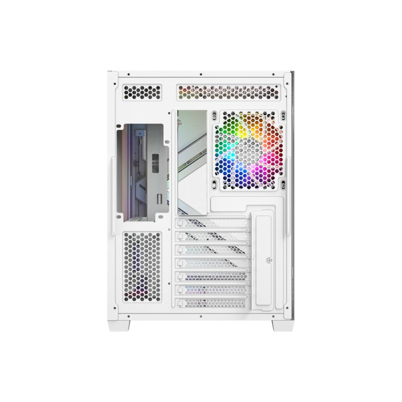 XYZ Qubex ATX PC Case with 4 Pre-Installed 120mm Pulsar ARGB Fans 