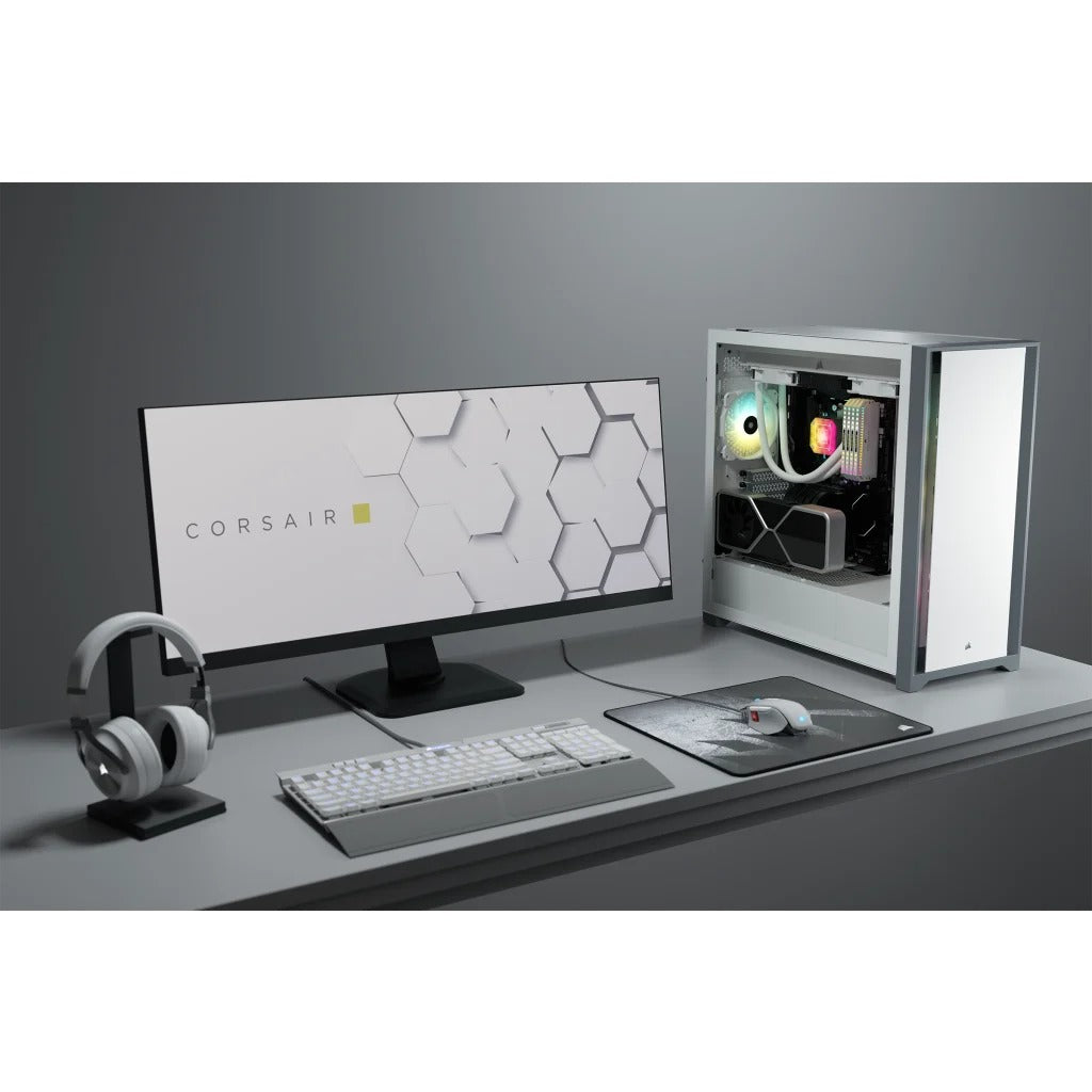 Corsair 5000D Tempered Glass Mid-Tower ATX PC Case (White) (CS-CC ...
