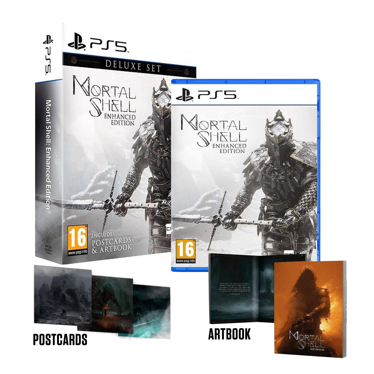 PS5 Mortal Shell Enhanced Edition Deluxe Set (Includes Postcards & Artbook) (EU)
