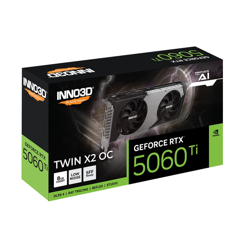 INNO3D GeForce RTX 5060 Ti Twin X2 OC 8GB GDDR7 Graphics Card