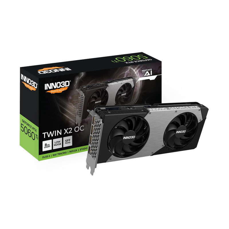 INNO3D GeForce RTX 5060 Ti Twin X2 OC 8GB GDDR7 Graphics Card