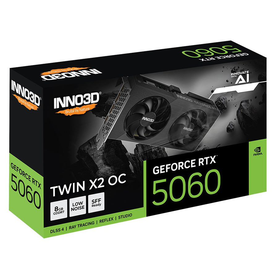 INNO3D GeForce RTX 5060 Twin X2 OC 8GB GDDR7 Graphics Card