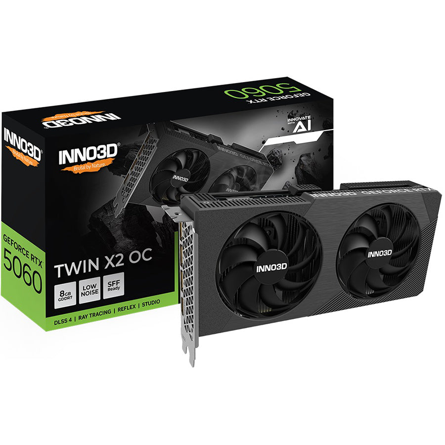 INNO3D GeForce RTX 5060 Twin X2 OC 8GB GDDR7 Graphics Card