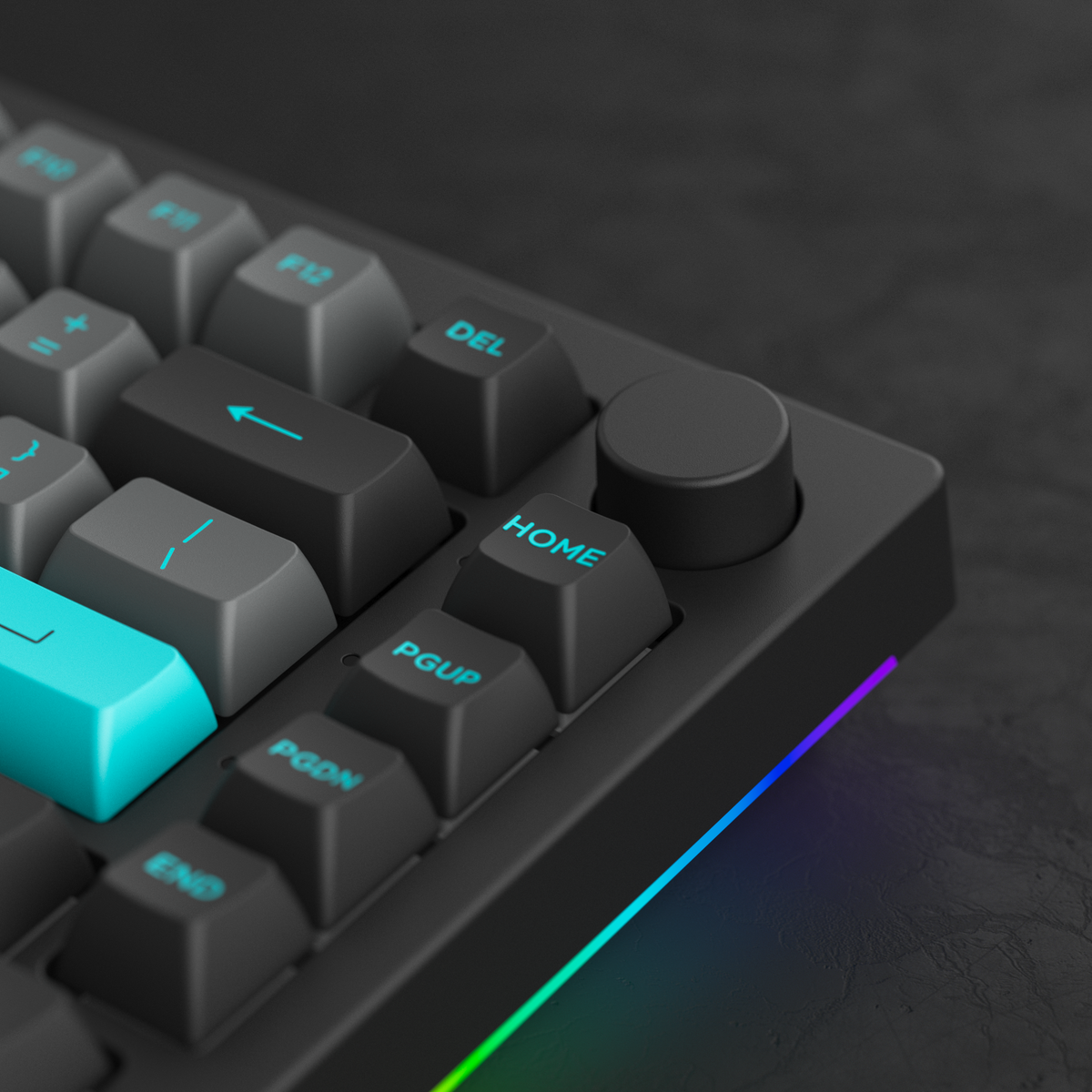 Akko Black & Cyan 5075B Plus Multi-Mode RGB Hot-Swappable Mechanical Keyboard | DataBlitz