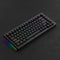 Akko 5075S Shine-Through RGB Hot-Swappable Mechanical Keyboard Black (Wine White)
