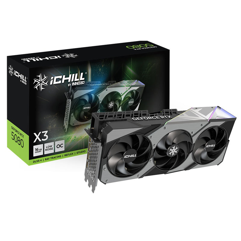 INNO3D GeForce RTX 5080 iCHILL X3 16GB GDDR7 Graphics Card