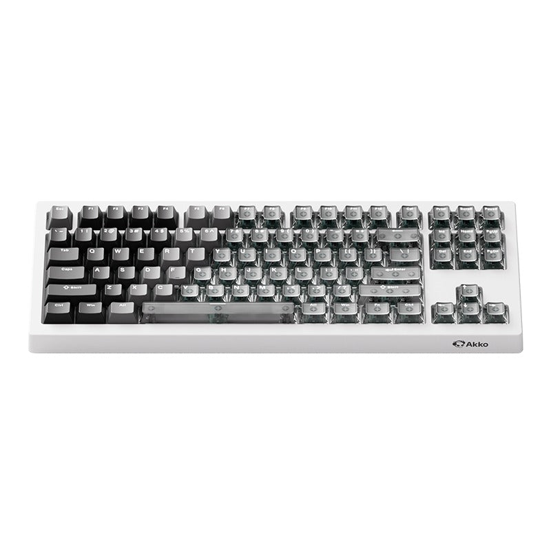 Akko 5087 V3 Tri-Mode RGB Hot-Swappable Magnetic Keyboard Gradient Hybrid White Transparent (AstroAim Switch) (017-052-03C-048-050)