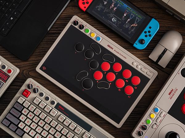 8Bitdo Arcade Controller for Nintendo Switch / Windows (80FG)