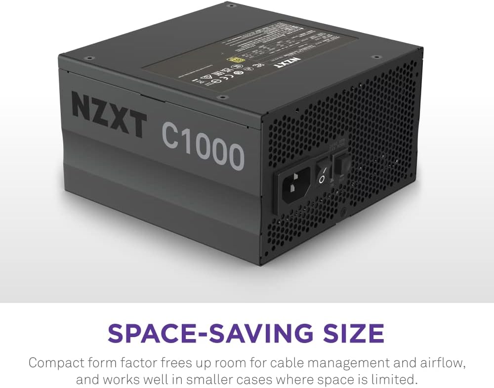 NZXT C1000 1000W 80+ Gold Fully-Modular ATX Power Supply (Black) (PA-0G1BB-US)
