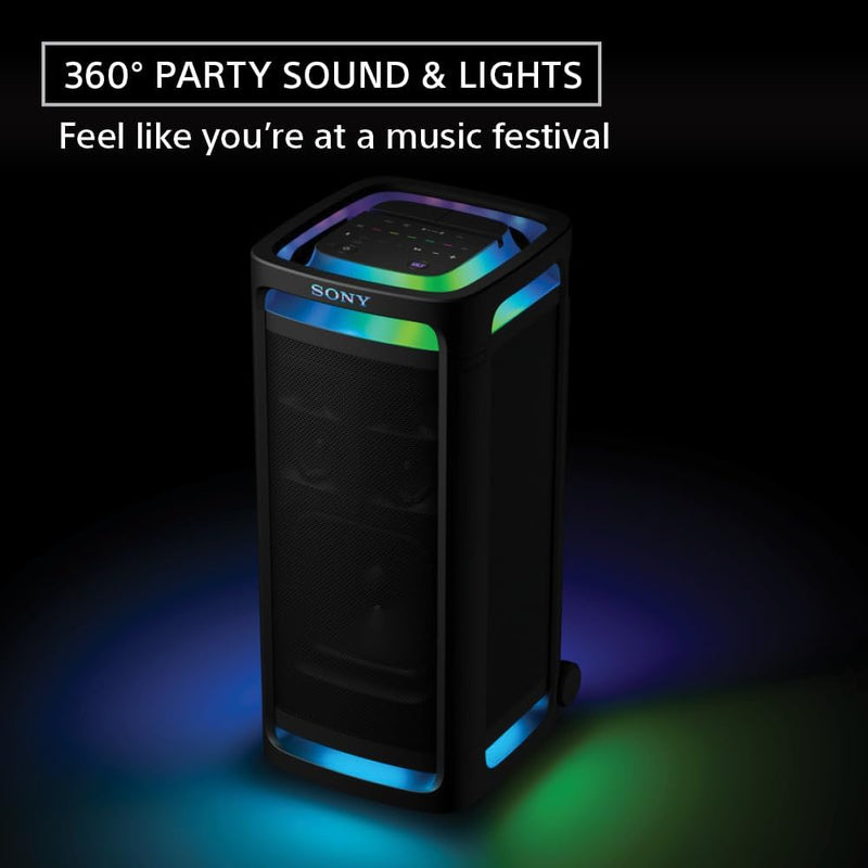 Sony ULT Power Sound Tower 9AC Party Speaker + Wireless Handheld Microphone