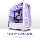 NZXT H7 Elite Premium Mid-Tower Case (Matte White) (CM-H71EW-02)