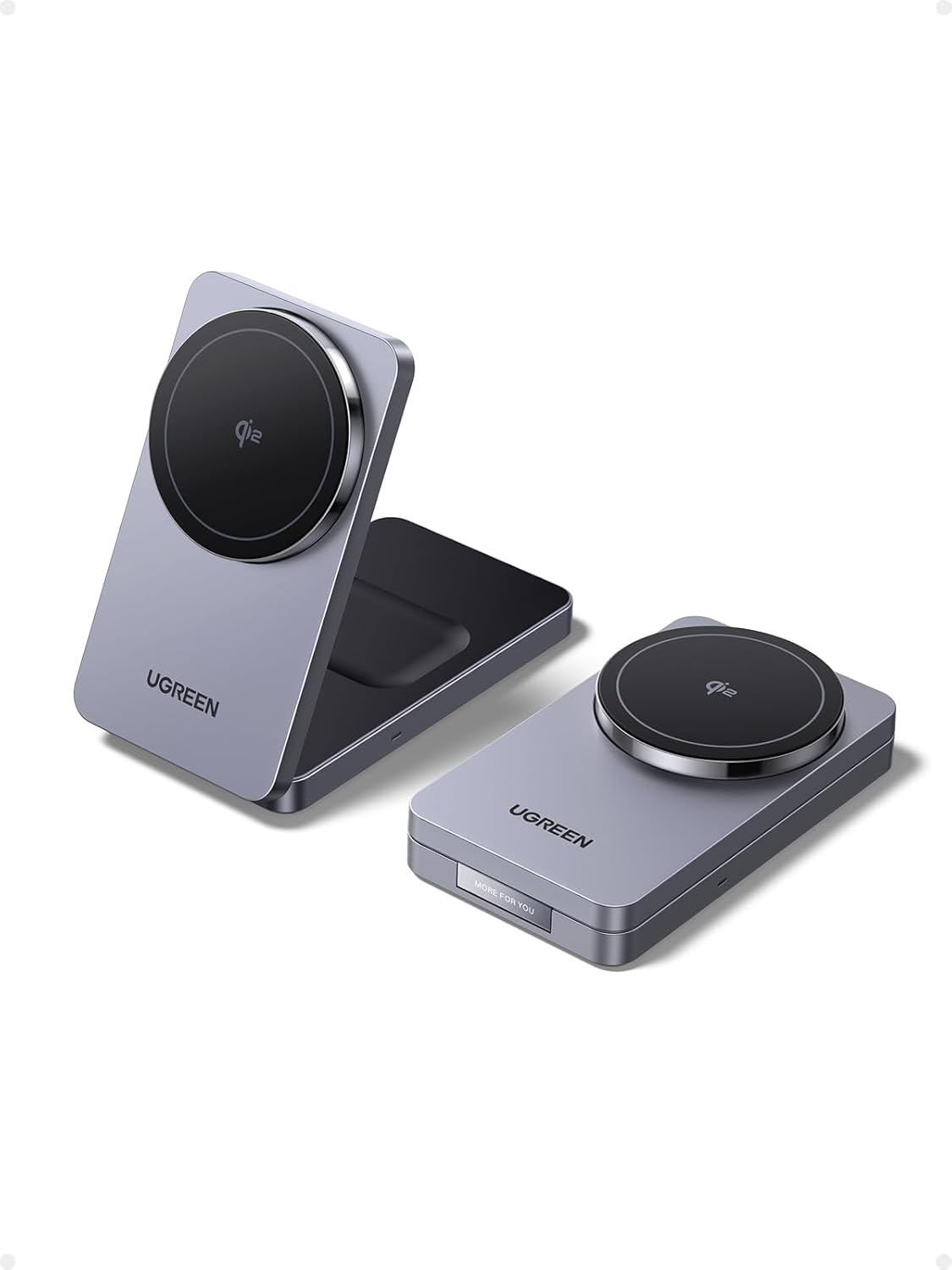 Ugreen 2-in-1 Qi2 Wireless Foldable Charger for IPhone & AirPods 
